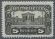 Österreich: 1919/1921, Freimarken "Parlamentsgebäude", 5 Kr., 7½ Kr. Und 10 Kr., Drei Werte In Linie - Neufs