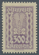 Delcampe - Österreich: 1922, Freimarken 300 Kr. Zwölf Verschiedene Gezähnte Farbproben Auf Weißem Bzw. Gelblich - Neufs