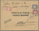 Bayern - Marken Und Briefe: 1890. 20.5., Wappen 10 Pfg. Und 20 Pfg. Auf R-Postauftrag Von Nürnberg N - Autres & Non Classés