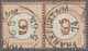 Deutsches Reich - Brustschild: 1874. Waagrechtes Paar 9 Auf 9 Kr, Orangebraun, Gr. Schild, Zwei Glas - Neufs