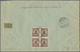 Deutsches Reich - Inflation: 1923, 800 Tausend Auf 500 M. Im Viererblock Mit Portogerechter Zufranka - Lettres & Documents