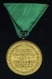 HORTHY Bronz Érdemérem Eredeti Zöld Szalagon  /  HORTHY Bronze Medal Original Green Ribbon - Militair & Leger