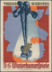 Ansichtskarten: Propaganda: 1939, "N.S. Winterkampfspiele Villach Känten 1939", Farbige Propagandaka - Parteien & Wahlen