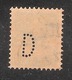 Perfin/perforé/lochung Switzerland No YT161 1921-1942 William Tell  D  AG Danzas & Cie. Internationale Transporte - Gezähnt (perforiert)