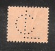 Perfin/perforé/lochung Switzerland No YT138 1914 William Tell  LC   AG Leu & Co., Bank, Postfach 20019 Zurich - Perfins