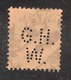 Perfin/perforé/lochung Switzerland No YT141/141a 1914 William Tell  G.H.  W.   Gebruder Huber Winterthur - Gezähnt (perforiert)