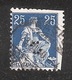 Perfin/perforé/lochung Switzerland No YT 120 1908-1933 - Hélvetie Assise Avec épée C  Handelsbank (Banque Commerciale) - Perfin