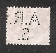 Perfin/perforé/lochung Switzerland No YT131 1909-1932 Hélvetie A.R.  S.  Aufzuge- Und Raderfabrik Seebach (Arsag) Zurich - Perfins