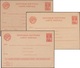URSS 1941. 3 Cartes, Entiers Postaux Avec Cartons Différents, Et Avec Propagande. Michel P151 Et P 161 - ...-1949