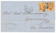 "Double Port Pour GUERNESEY" : 1869 40c(n°31)x2 Sur Lettre De PARIS Pour GUERNESEY. TTB. - 1863-1870 Napoleon III Gelauwerd