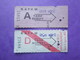 2 ANCIENS TICKETS De Transport  RATVM De Carte Hebdomadaire - BE - Mondo