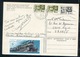 1966 - Frounze (Bichkek ) - Kirghizistan - Theâtre - Theater. Entier PC Franked With Stamps , Train .Russia - Kirghizistan