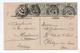 1909 - CP De MONTE CARLO (MONACO) Avec BANDE X5 1c - Covers & Documents