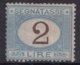 Italy 1870 Porto Segnatasse Sassone#12 Mi#12, 2 Lire, Mint Hinged - Portomarken