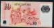 SINGAPORE  P48b  10 DOLLARS  2008 #2BQ 1 Square  VF NO P.h; - Singapur