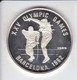 MONEDA DE PLATA DE CAMBOYA DE 20 RIELS DEL AÑO 1989 OLYMPIC GAMES BARCELONA 1992 (SILVER-ARGENT) - Cambodge