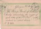 GRANDE BRETAGNE - GLASGOW - ENTIER POSTAL AVECREPIQUAGE UNION BANK EN 1884. - Lettres & Documents