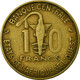 Monnaie, West African States, 10 Francs, 1968, TTB, Aluminum-Nickel-Bronze - Ivory Coast