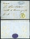 PEST 1865. 3Kr Helyi Levélen, Tartalommal, Céges Levélzáróval  /  3 Kr Local Letter, Cont. Corp. Seal - Oblitérés