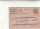 Holkar State Post Card Intero Postale Quarter Anna Fine 800 - 1858-79 Kolonie Van De Kroon