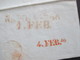 Delcampe - Vorphila 1846 Rote Und Grüner Stempel. Via Di Mare. Schiffspost Mit Taxvermerken Und Inhalt! Viele Stempel.Dringlichkeit - 1. ...-1850 Prefilatelia