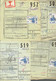 P-258 - 12 Documents CF - Oblitérations Différentes De 1957 - Documents & Fragments