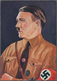 Ansichtskarten: Propaganda: 1933 Ca., Farbkarte Mit Abb. "Brustbild Adolf Hitler" (nach Dem Gemälde - Partidos Politicos & Elecciones