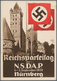 Ansichtskarten: Propaganda: 1933, "Reichsparteitag Nürnberg 1933", Farbige Propagandakarten Mit Abbi - Partidos Politicos & Elecciones