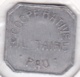 64000. Pyrénées-Atlantiques. Coopérative Militaire. 25 Centimes, En Aluminium - Monétaires / De Nécessité