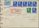 Alle Welt: 1940/45 Approx. 110 Registered Letters, Airmail, Ship Mail, One Airgraph, All With Censor - Colecciones (sin álbumes)