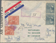 Alle Welt: 1940/45 Approx. 110 Registered Letters, Airmail, Ship Mail, One Airgraph, All With Censor - Colecciones (sin álbumes)