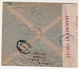 Eritrea-Palestine, 1943 WWII M.E.F / MEF Double Censored, 8 Stamps, High Value Registered Cover II - Eritrea