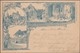 Allemagne 1893. Entier Postal TSC. Le Château De La Wartbourg (patrimoine UNESCO), Lutherstube Et Maison Luther - Theologen