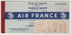 AIR FRANCE AIRLINES PASSENGER TICKET 1957 - Europa