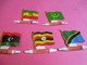 Petits Drapeaux Métalliques/ L'ALSACIENNE Biscuits / Pays D'Afrique /5 Différents/Vers 1955 - 1965   JE236 - Other & Unclassified