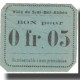 Billet, Algeria, Sidi-Bel-Abbès, 5 Centimes, Valeur Faciale, Undated (1916-17) - Algérie