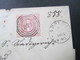 AD 1867 Thurn Und Taxis Nr. 48 EF Mit Nummernstempel 221 Und K1 Apolda. 2x Verwendeter Umschlag! - Lettres & Documents