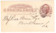UNITED STATES - 1886 1c Brown Jefferson Postal Stationery Card - Used New York To New Orleans, La. - ...-1900