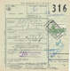 29/428 -- Timbre Pour ASSURANCE 1000 F Gare De HAMME 1960 S/ Formule De Colis Chemin De Fer - Exp. Jos De Bruyne § Fils - Altri & Non Classificati