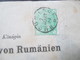 Social Philately Streifband 1893 Ihrer Majestät Der Königin Elisabath Von Rumänien In Neuwied Königshaus - Cartas & Documentos