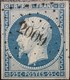 FRANCE Y&T N°10 Louis-Napoléon 25c Bleu. Oblitéré Losange PC.n°2009 Mirecourt - 1852 Louis-Napoléon