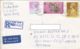 QUEEN ELISABETH II, YEAR OF THE SNAKE, STAMPS ON REGISTERED COVER, 1992, HONG KONG - Lettres & Documents