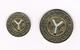 // 2 X TOKEN  NEW YORK CITY TRANSIT AUTHORITY - GOOD FOR ONE FARE - Professionali/Di Società