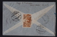 Italy Ethiopia Sa Nr 3 + 1  Eritrea 210 Strip 3  Registered Airmail Cover ADIS ABEBA -> WIEN 1936 - Etiopía