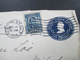 USA  1906 Vorderseite / Briefstück Nr. 142 Rechts Ungezähnt! An Die Baronin Von Loe Social Philately - Lettres & Documents