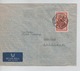 PR6923/ TP 291 A Masque S/L.Avion C.Elisabethville 31/7/51 > Belgique BXL - Covers & Documents