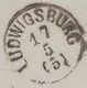 WÜRTTEMBERG "LUDWIGSBURG" Fingerhut-K1 A. Drei Kreuzer Pra.-GA-Umschlag N. BRIXEN - Der Stempel Wurde Vorschriftswidrig - Postal  Stationery