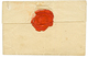 N°44 GRANDE ARMEE En Rouge + "5éme REGIMENT De HUSSARDS" Sur Lettre Ss Texte Pour MONCO. TB. - Legerstempels (voor 1900)