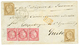 "LEVEE EXCEPTIONNELLE Pour L' EQUATEUR" : 1873 CERES 30c(x2) Un Ex. Déf. + 80c Bande De 3 Obl. Etoile 1 + LEVEE EXCEPTIO - 1849-1876: Periodo Classico