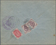 Russische Post In China: 04.02.1905 Russo-Japanese War Registered Cover Franked With 4 Kop. Red And - China